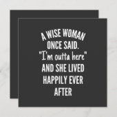 Untitled designA Wise Woman Once Said I’m Outta 招待状 (正面/裏面)