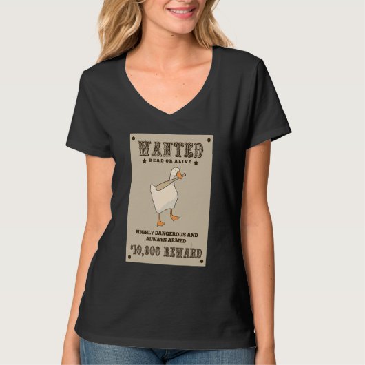 Untitled Goose Game 指名手配 Tシャツ (正面)