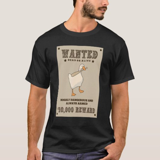 Untitled Goose Game 指名手配 Tシャツ (正面)