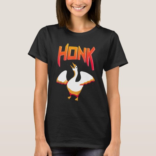 Untitled  Goose Game Meme Honk Tシャツ (正面)