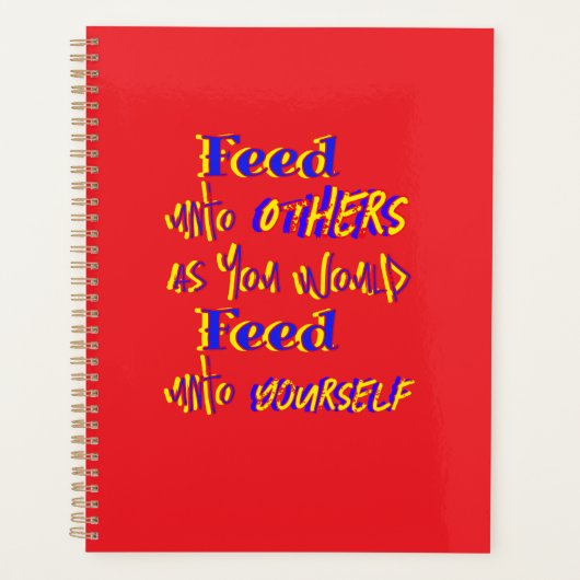 Unto食べ物を与えノート プランナー手帳 (正面)