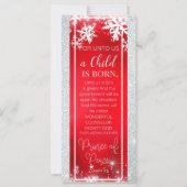 Unto Usにとって子どもはクリスマス生まれのしおり (正面)