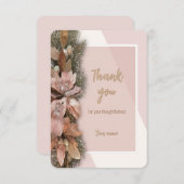 Unto Usのクリスマスサンキューカード サンキューカード (正面/裏面)