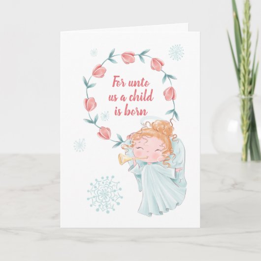 Unto Usエンジェルクリスマス シーズンカード (正面)