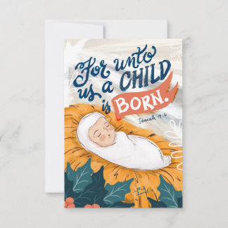 Unto Usクリスマスカード サンキューカード