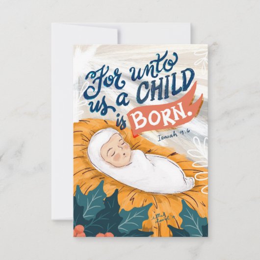 Unto Usクリスマスカード サンキューカード (正面)