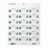 Unto Usクリスマス素朴差出人住所 ラベル (フルシート)