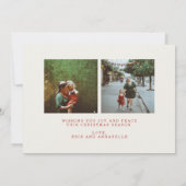 Unto Us宗教的なモダンクリスマスフォトカード 招待状 (裏面)