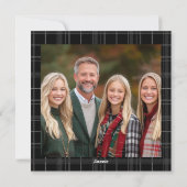 Unto Us A Child Is Born Square Photo Christmas シーズンカード (裏面)