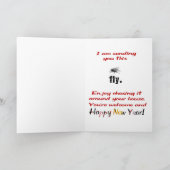 Untraditional Christmas birthday greeting card シーズンカード (内部)