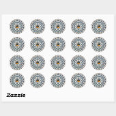 Ununpentiumの分子のTシャツ ラウンドシール (シート)