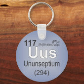 Ununseptium個々の要素 – 周期表 キーホルダー (正面)