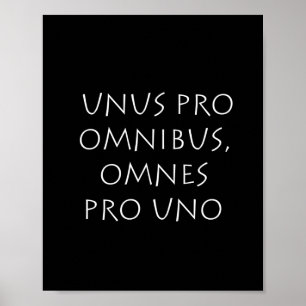 Unus pro omnibus omnes pro uno ポスター