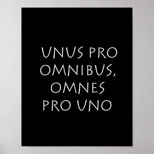Unus pro omnibus omnes pro uno ポスター (正面)