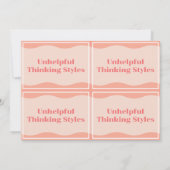 Unusable 考えのスタイルモダンPeach Set Cards 4 招待状 (裏面)