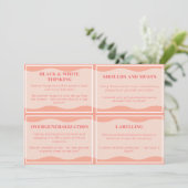 Unusable 考え'sスタイルモダンPeach Set Cards 2 招待状 (スタンド正面)