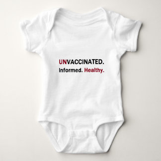 unvaccinated知識のある健康なfront.png ベビーボディスーツ