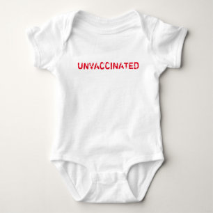 "UNVACCINATED"ベビー ベビーボディスーツ