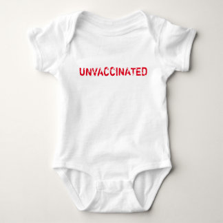 "UNVACCINATED"ベビー ベビーボディスーツ