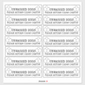 Unwashed Washed Egg Carton シール (シート)