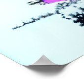 UNWIND – 雪の山の湖ボート。編集可能 ポスター (角)