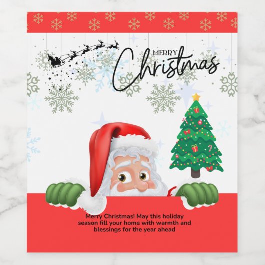 Unwrap Joy: Best Holiday Gift! ワインラベル (シングルラベル)