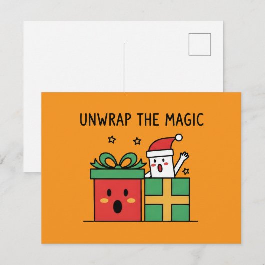 Unwrap the Magic Christmas ポストカード (正面/裏面)