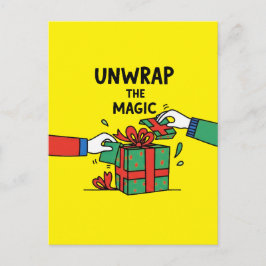 Unwrap the Magic Christmas Gift ポストカード
