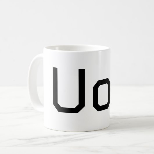 Uo E コーヒーマグカップ (正面左)