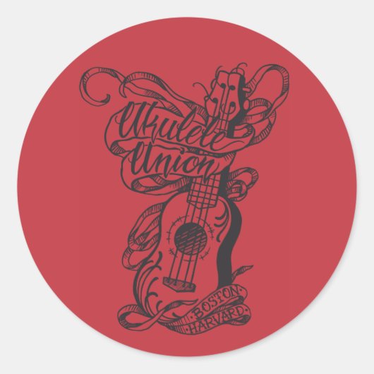 UoB/H 3"ステッカー： Tattooデザイン ラウンドシール (正面)