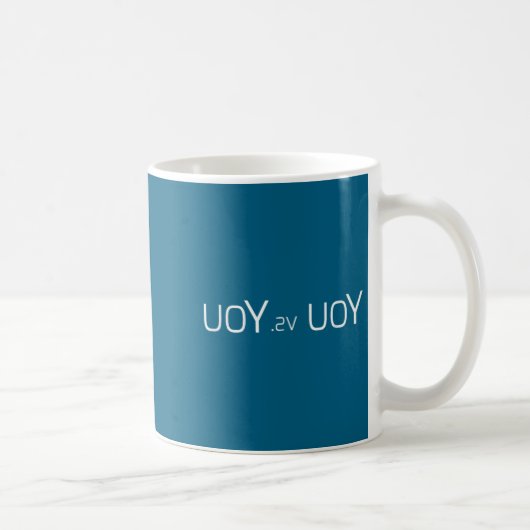 Uoy Sv Uoy Motivational Quote  コーヒーマグカップ (右)