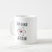 UpとATOM、科学ユーモアおもしろいPun コーヒーマグカップ (正面左)