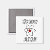 UpとATOM、科学ユーモアおもしろいPun マグネット (正面/裏面)