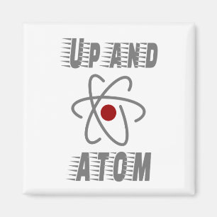 UpとATOM、科学ユーモアおもしろいPun マグネット