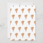 UpとBoho熱遠くに気球ガールベイビーシャワー 招待状 (裏面)