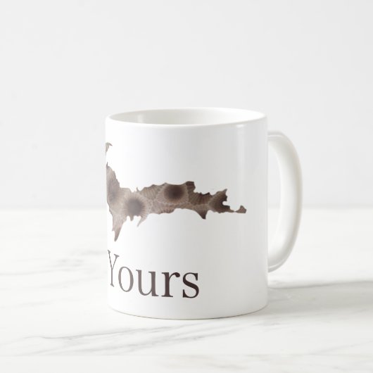 UPの北ミシガン州のユーモア、あなたの コーヒーマグカップ (正面右)