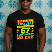 Up聞 Rizzlersこのシグマは67オーラを持つ Tシャツ