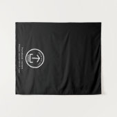 Up ポップ・アートの Shop Business Logo文字バナーテーブルランナー タペストリー (正面(横))