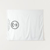 Up ポップ・アートの Shop Business Logo文字バナーテーブルランナー タペストリー (正面(横))