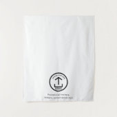 Up ポップ・アートの Shop Business Logo文字バナーテーブルランナー タペストリー (正面)