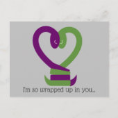 Up 包まれた In You Snakes Love Post Card シーズンポストカード (正面)