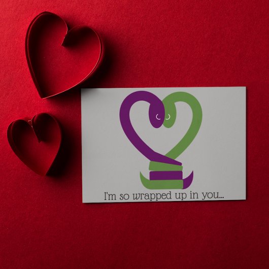 Up 包まれた In You Snakes Love Post Card シーズンポストカード