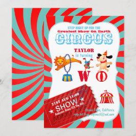 UP 転が CIRCUS 2nd Birthday Boy Girl もっとも偉大 Show(アップ 招待状