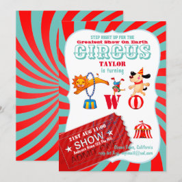 UP 転が CIRCUS 2nd Birthday Boy Girl もっとも偉大 Show(アップ 招待状