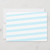 Up & 遠くにFirst Boy誕生日飛行機写真 招待状 (裏面)