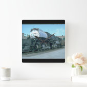 UP 4-8-8-4「ビッグ・ボーイ」#4023_Trains スクエア壁時計 (ホーム)