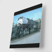 UP 4-8-8-4「ビッグ・ボーイ」#4023_Trains スクエア壁時計 (傾斜)