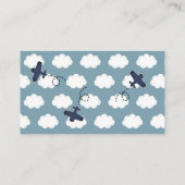 Up & Airplane Blue Boy遠くにブックリクエスト エンクロージャーカード (裏面)