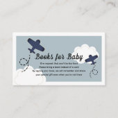 Up & Airplane Blue Boy遠くにブックリクエスト エンクロージャーカード (正面)