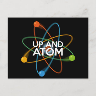 UP AND ATOM 科学ジョーク ポストカード